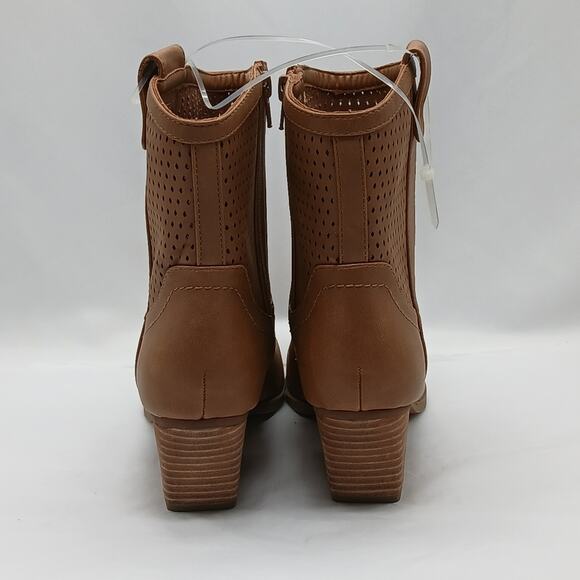 Dolce Vita Kirby Ankle Boot Women 6.5 Tan Western Shoes Cowboy Cowgirl Pointed - Picture 5 of 10